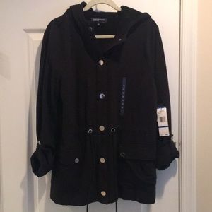 Women’s Jones New York Signature Black XL 2 piece Hoodie set